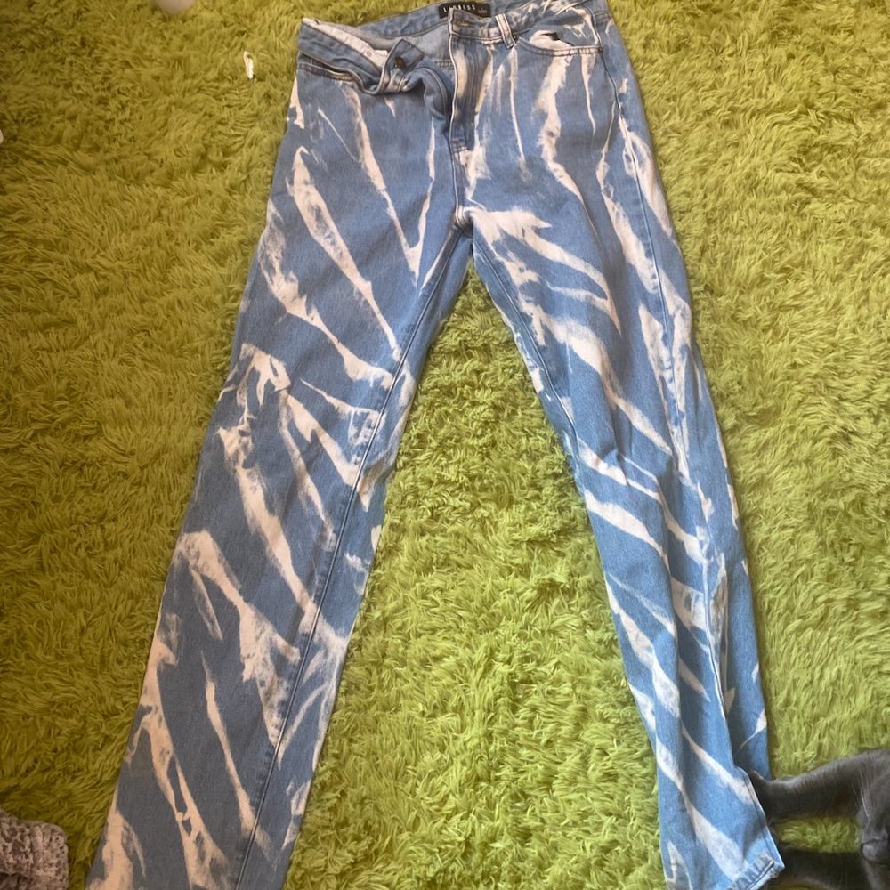 LIONESS ALABAMA JEAN TIE DYE DENIM